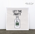 Cocktail-Serviette: Let the Party beGIN